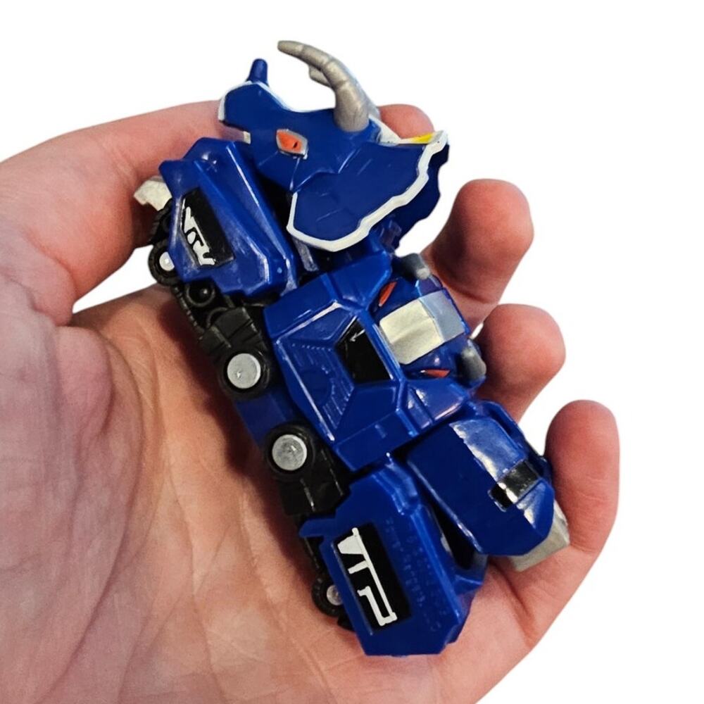 Fisher-Price Power Rangers Blue Triceratops Transformer Figure